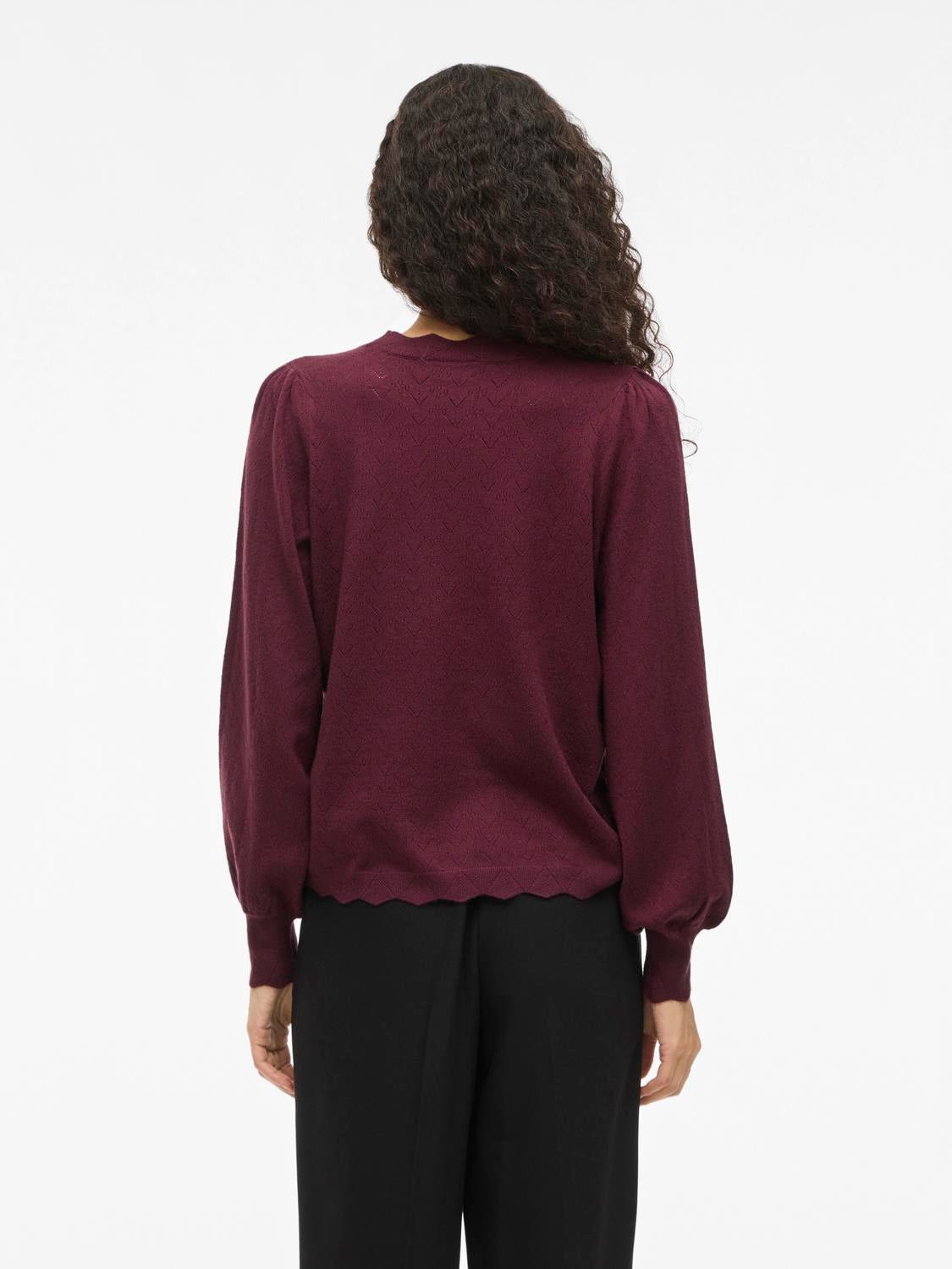 VIEMI Knit Top - Fig - VERO MODA & VILA Bergvik